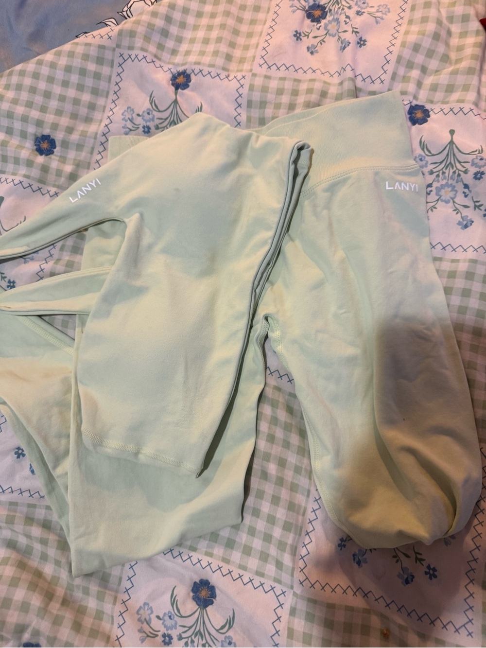 LANYI Mint Green Leggings Set